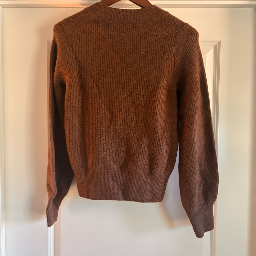 Madewell Women's Tan Crew Neck Sweater - Picture 3 of 3